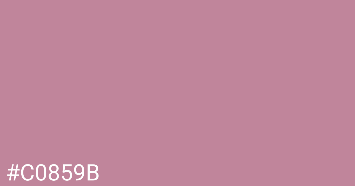 Hex color #c0859b graphic