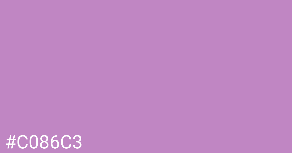 Hex color #c086c3 graphic