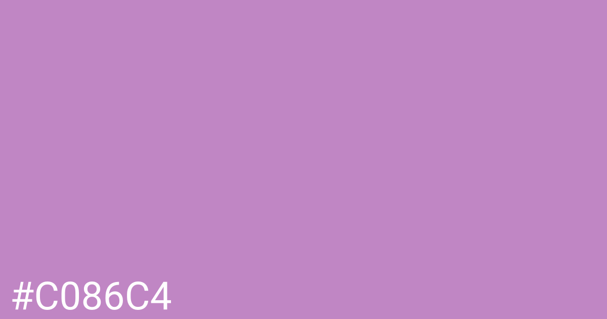 Hex color #c086c4 graphic