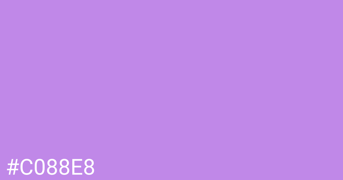 Hex color #c088e8 graphic