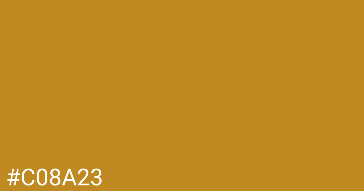 Hex color #c08a23 graphic