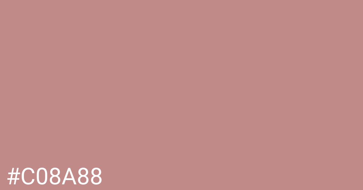 Hex color #c08a88 graphic