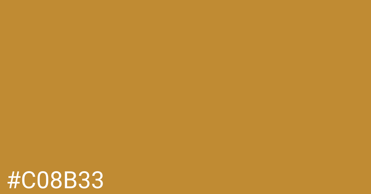 Hex color #c08b33 graphic