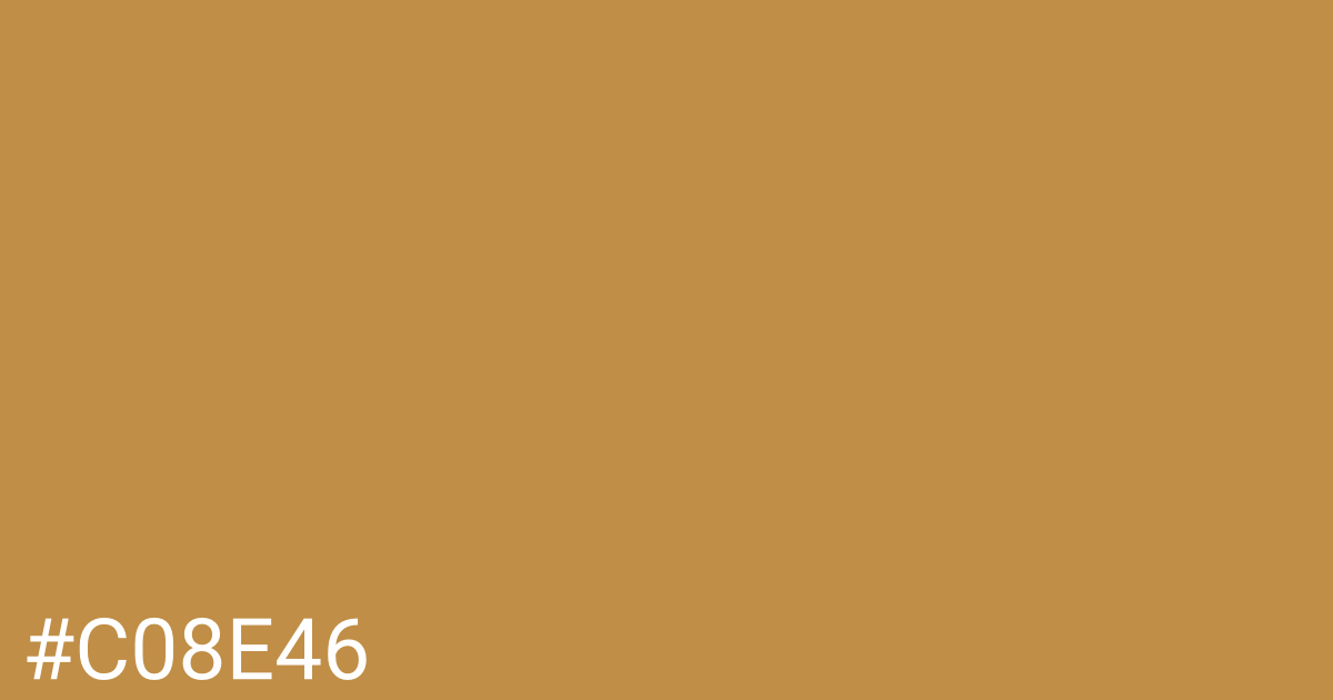 Hex color #c08e46 graphic