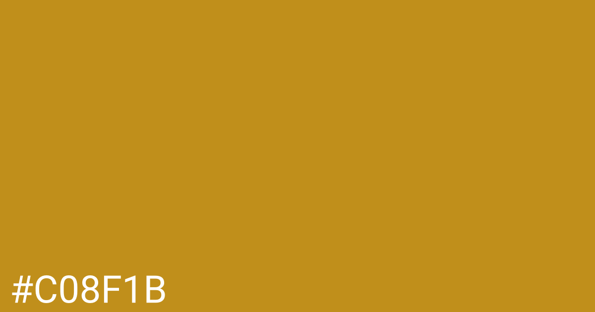 Hex color #c08f1b graphic