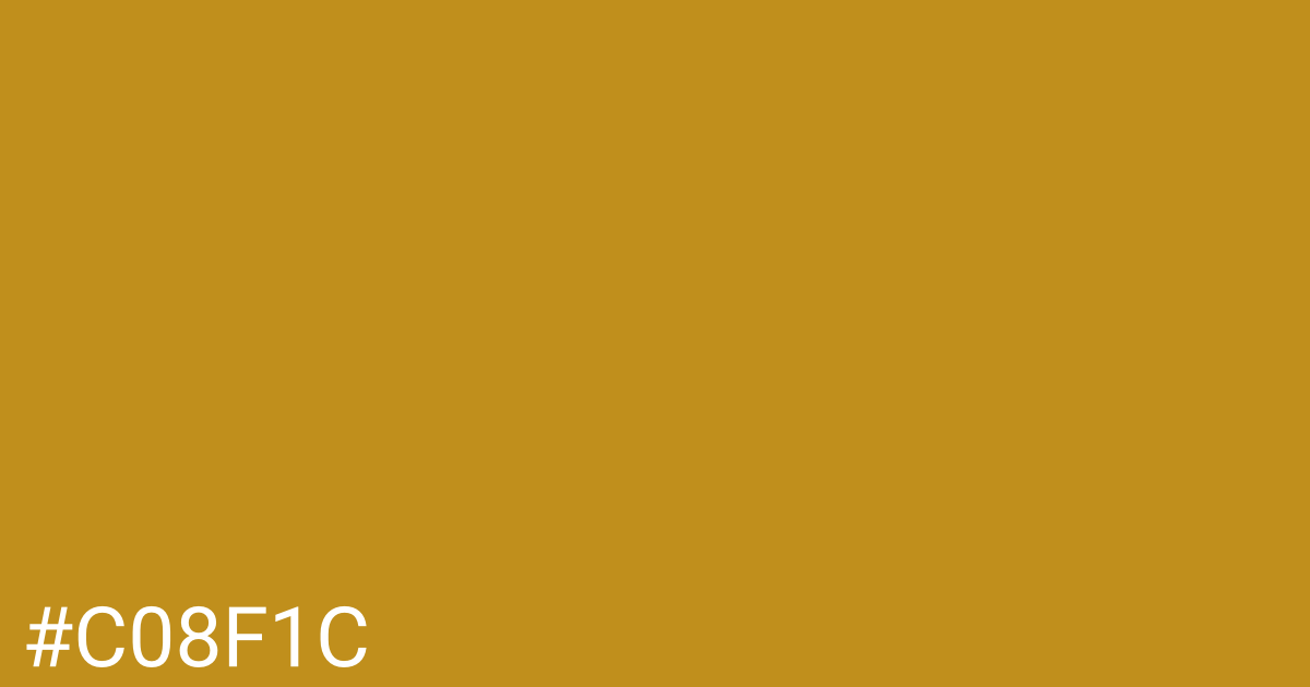 Hex color #c08f1c graphic