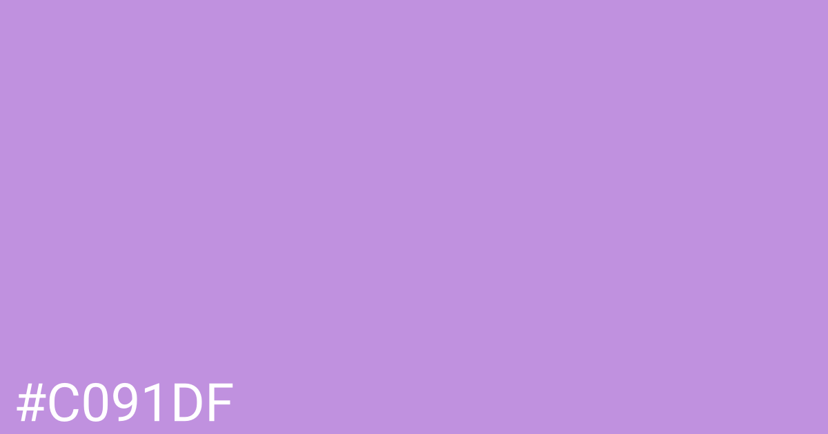 Hex color #c091df graphic
