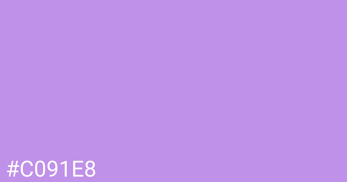 Hex color #c091e8 graphic