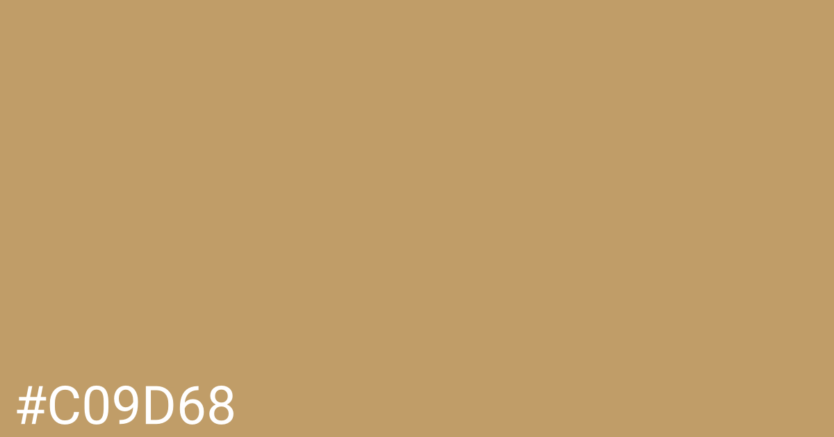 Hex color #c09d68 graphic