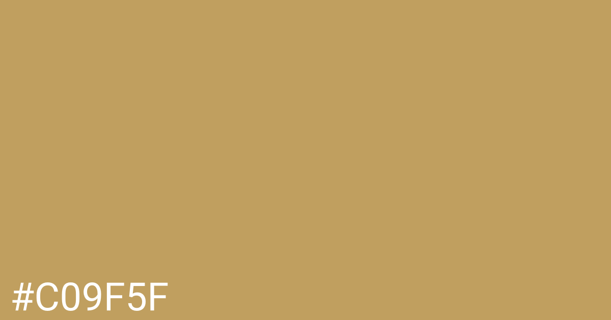 Hex color #c09f5f graphic