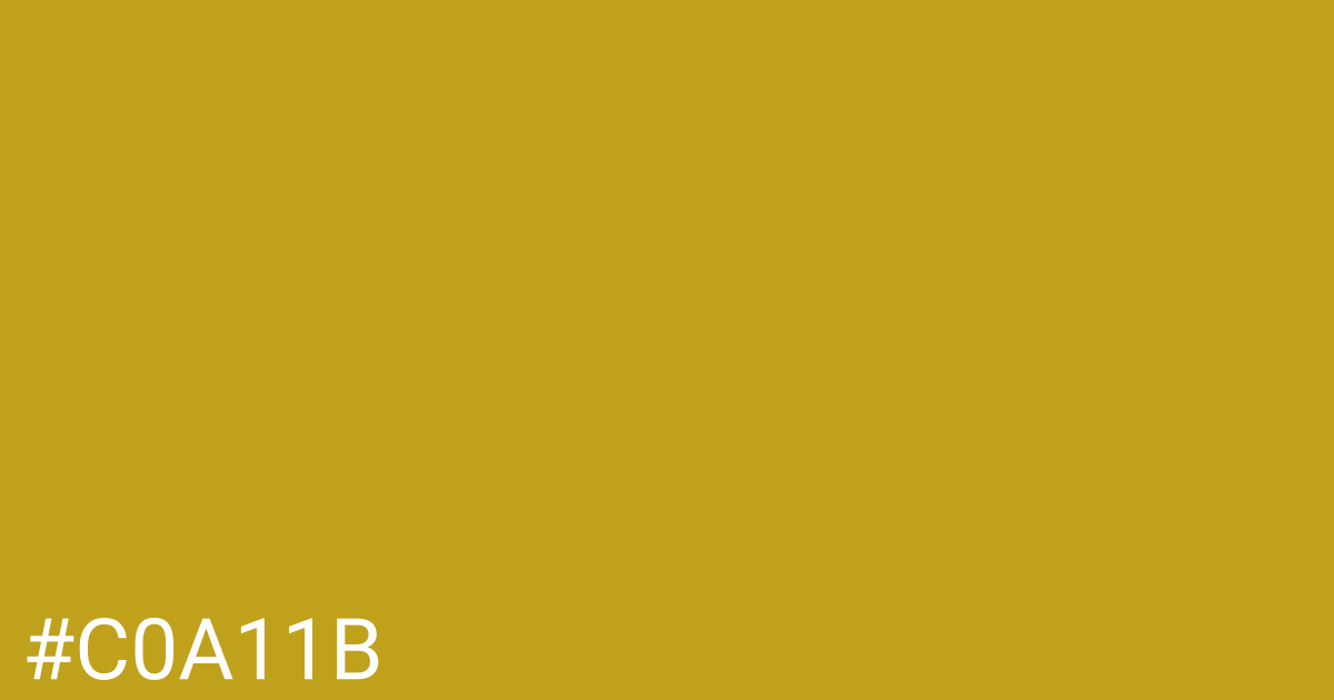 Hex color #c0a11b graphic