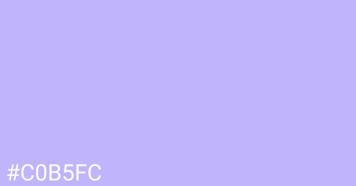 Hex color #c0b5fc graphic