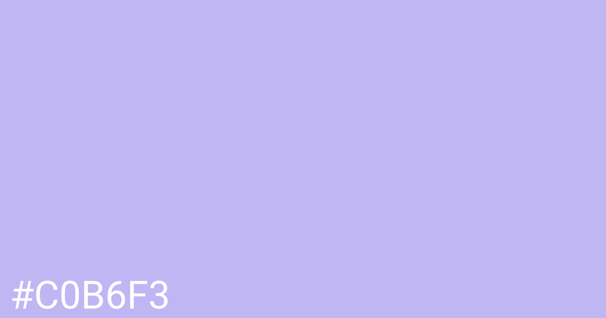 Hex color #c0b6f3 graphic