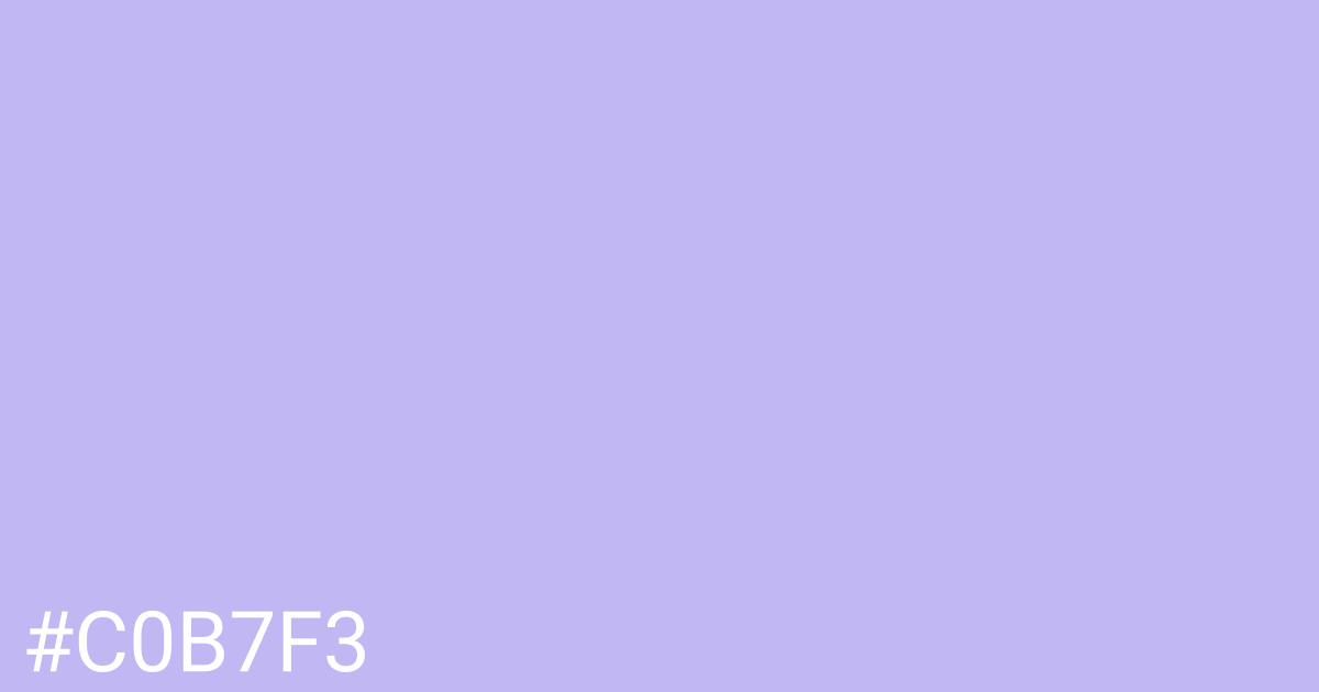 Hex color #c0b7f3 graphic