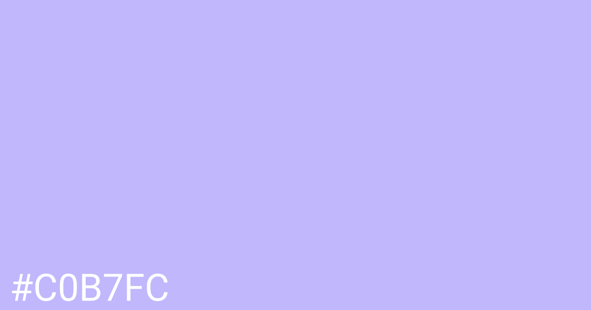 Hex color #c0b7fc graphic