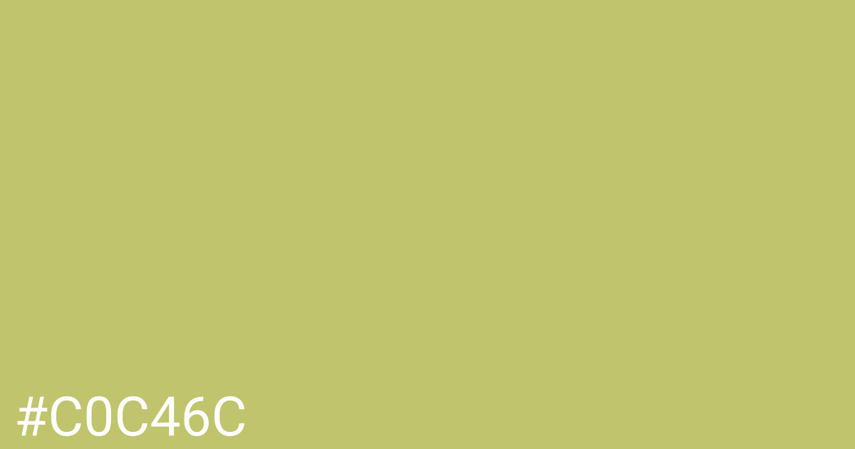 Hex color #c0c46c graphic