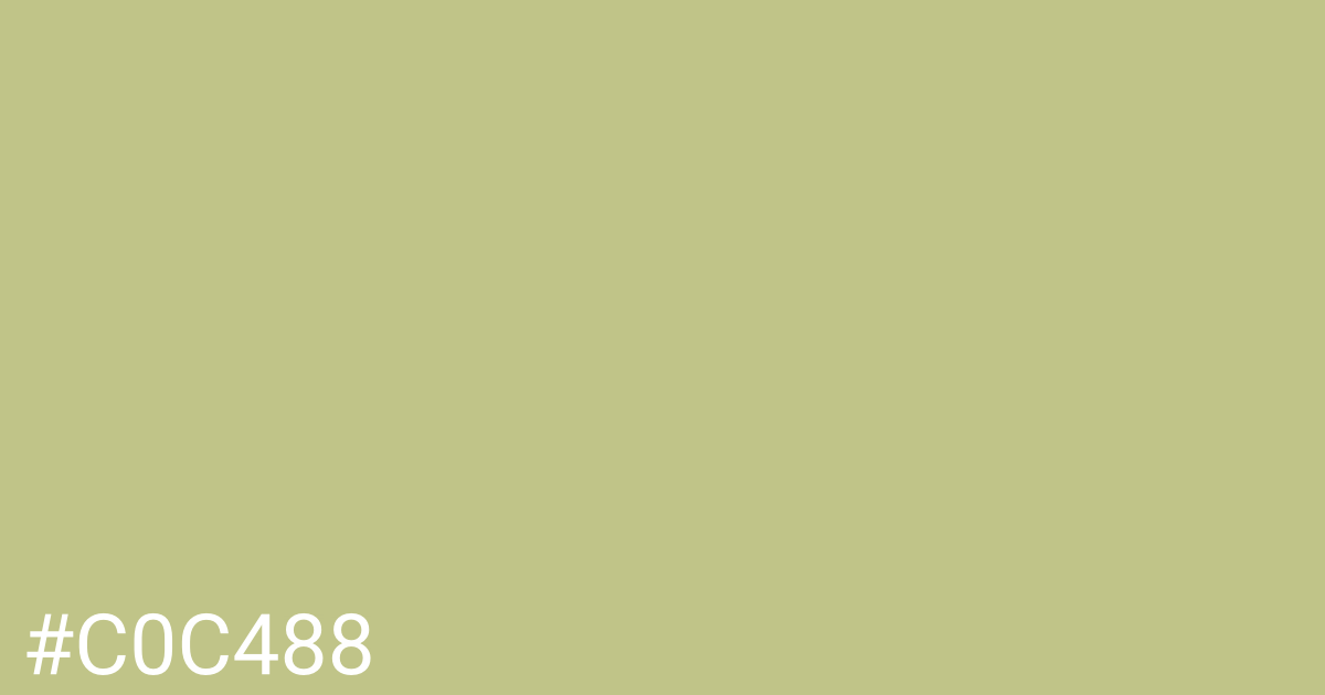 Hex color #c0c488 graphic