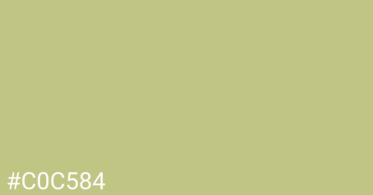 Hex color #c0c584 graphic