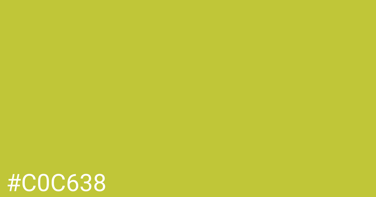 Hex color #c0c638 graphic