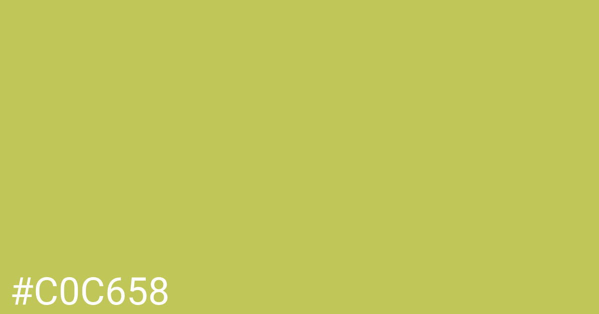 Hex color #c0c658 graphic