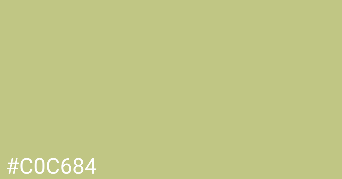 Hex color #c0c684 graphic