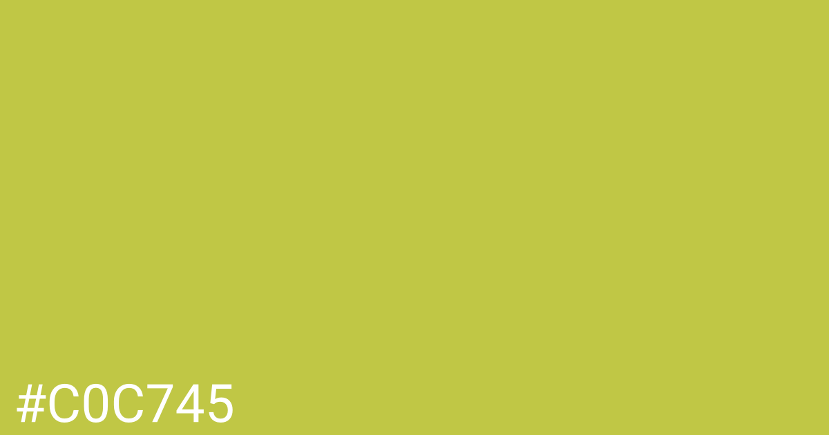 Hex color #c0c745 graphic