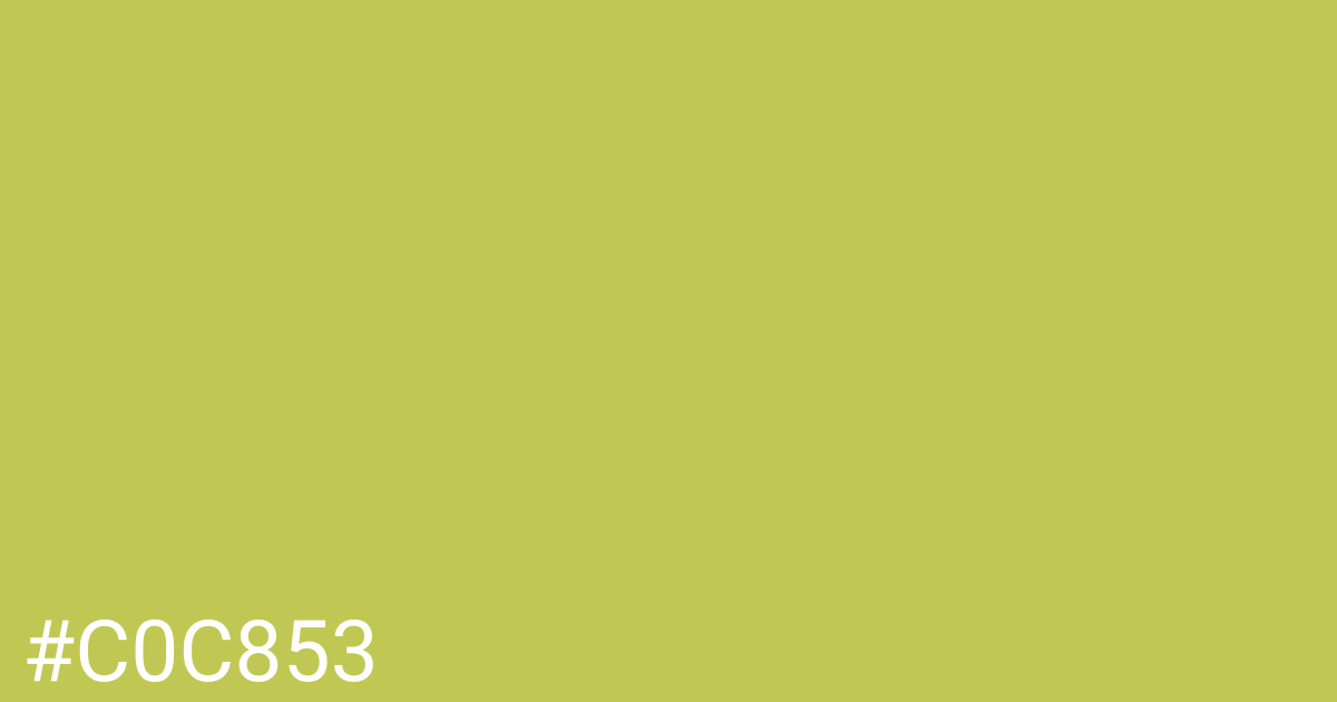 Hex color #c0c853 graphic