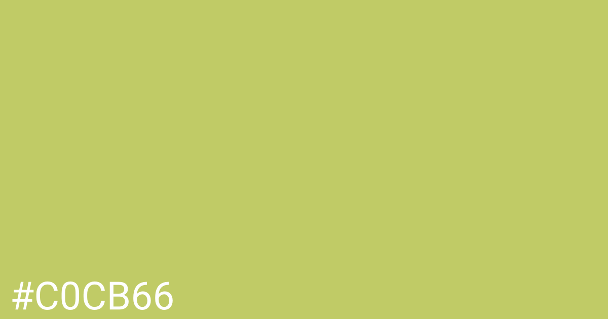 Hex color #c0cb66 graphic