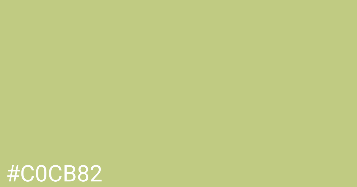 Hex color #c0cb82 graphic