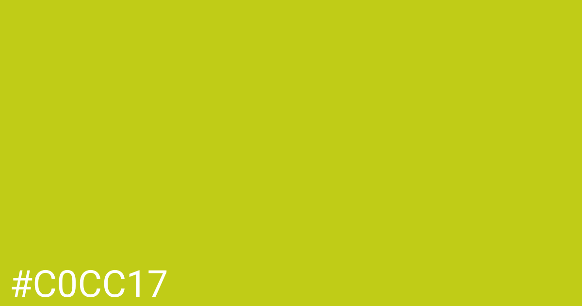 Hex color #c0cc17 graphic