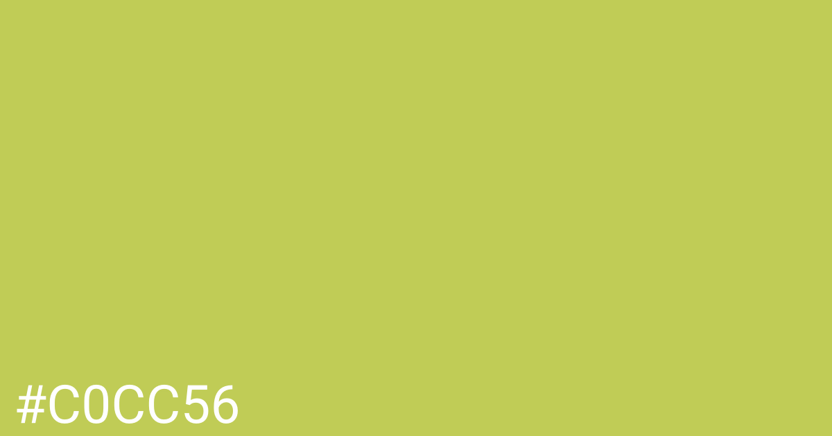 Hex color #c0cc56 graphic