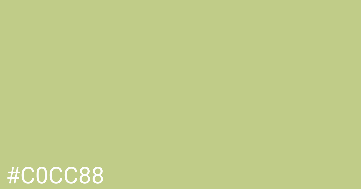 Hex color #c0cc88 graphic