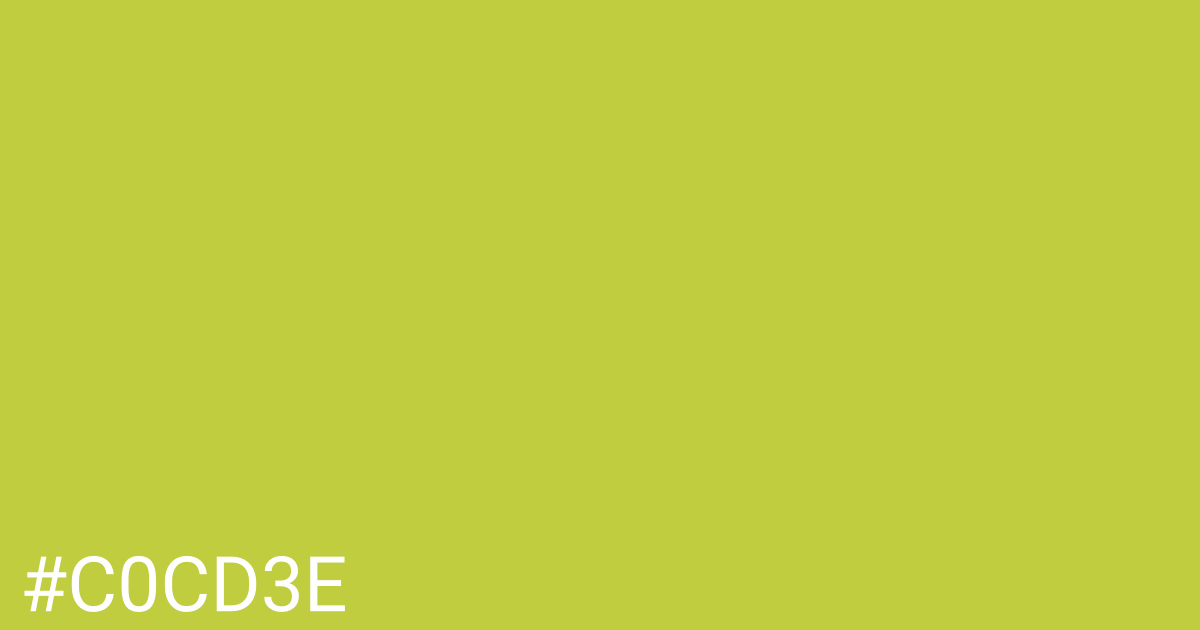 Hex color #c0cd3e graphic