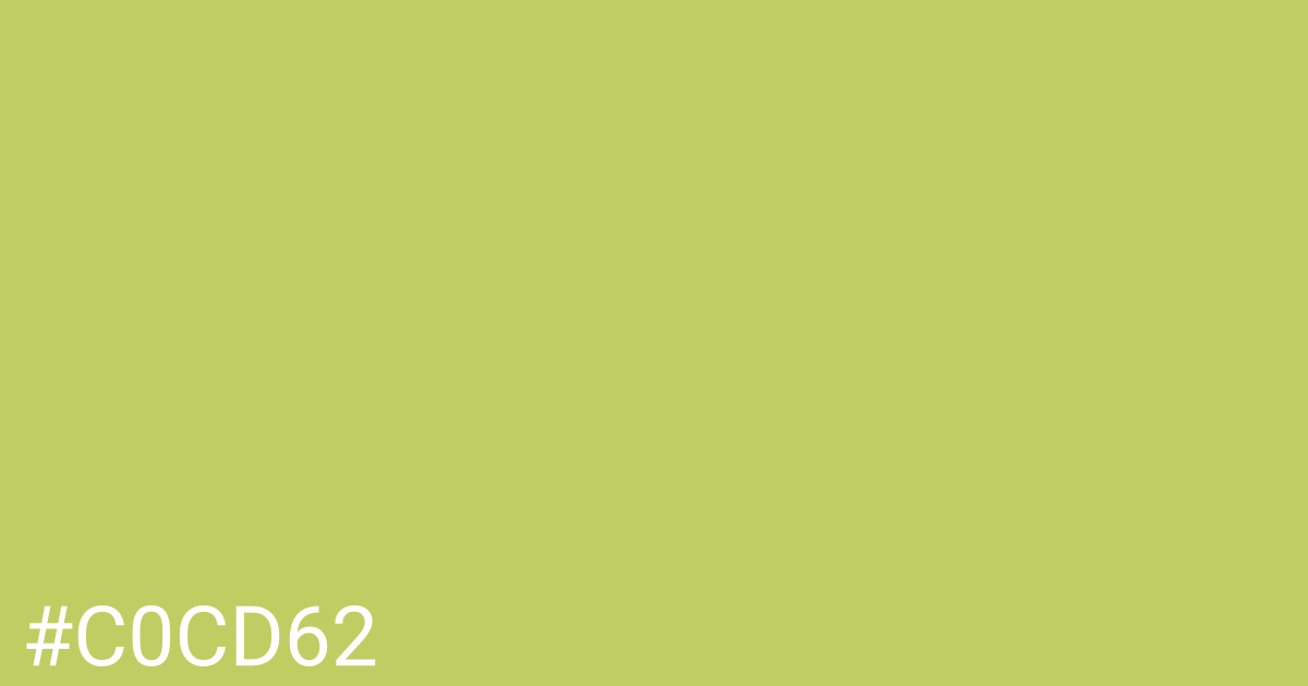 Hex color #c0cd62 graphic