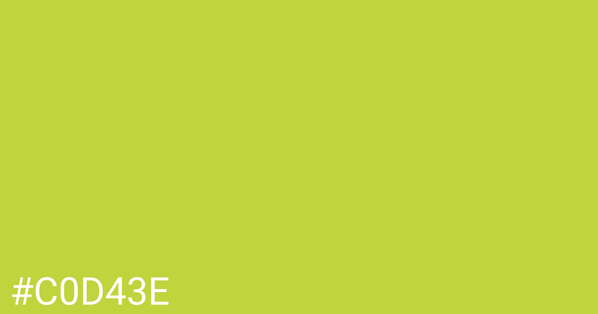 Hex color #c0d43e graphic