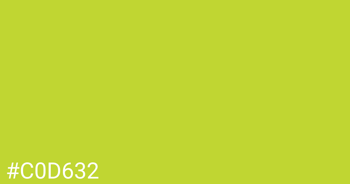 Hex color #c0d632 graphic