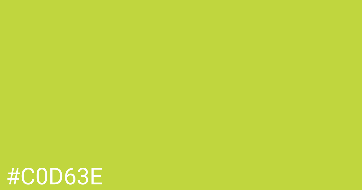 Hex color #c0d63e graphic
