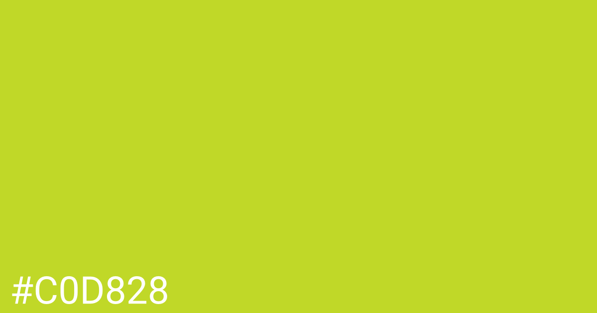 Hex color #c0d828 graphic