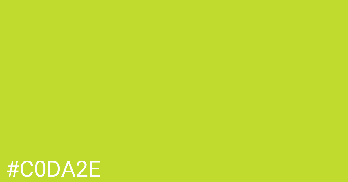 Hex color #c0da2e graphic