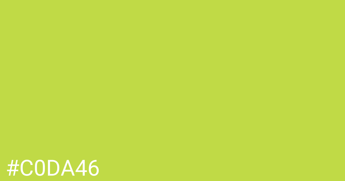 Hex color #c0da46 graphic