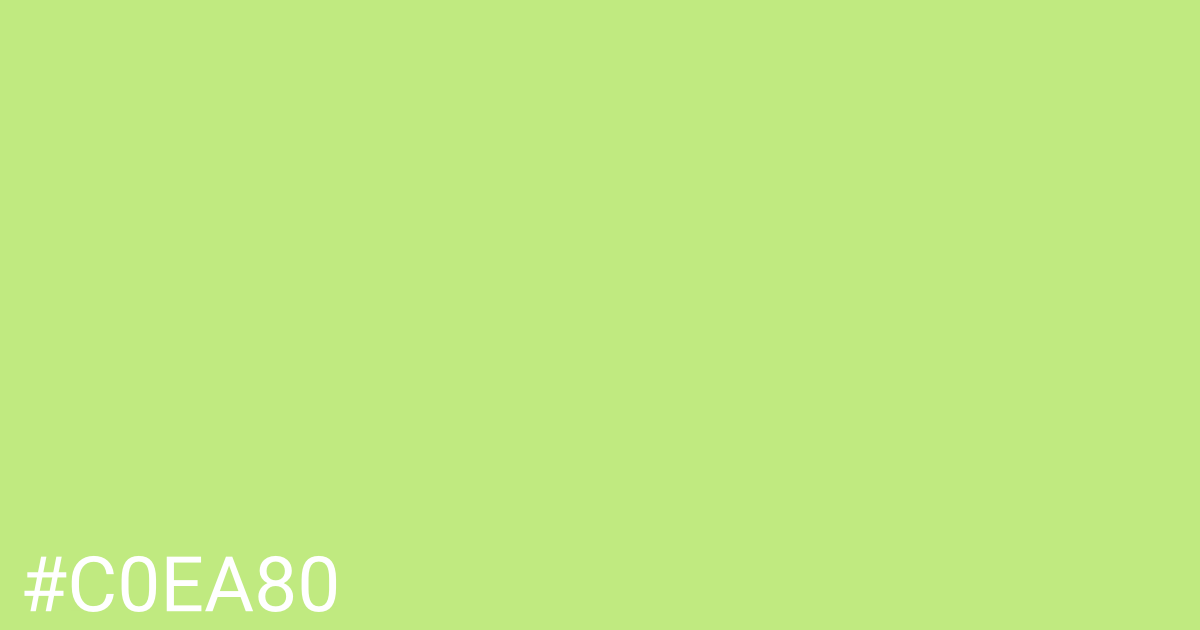 Hex color #c0ea80 graphic