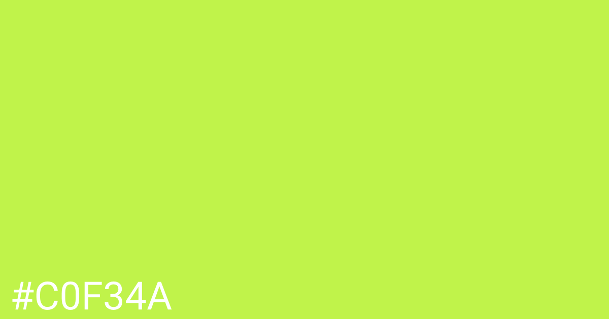 Hex color #c0f34a graphic