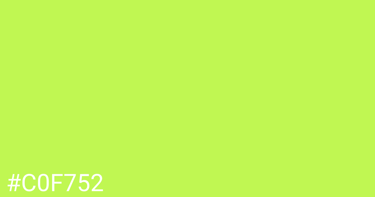 Hex color #c0f752 graphic