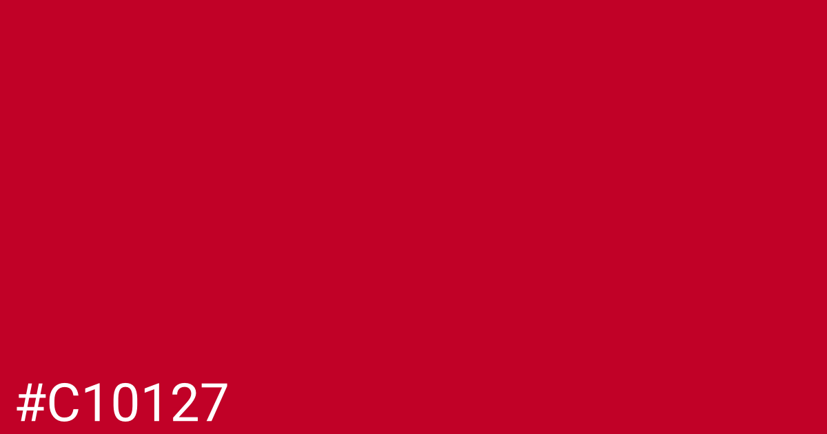 Hex color #c10127 graphic