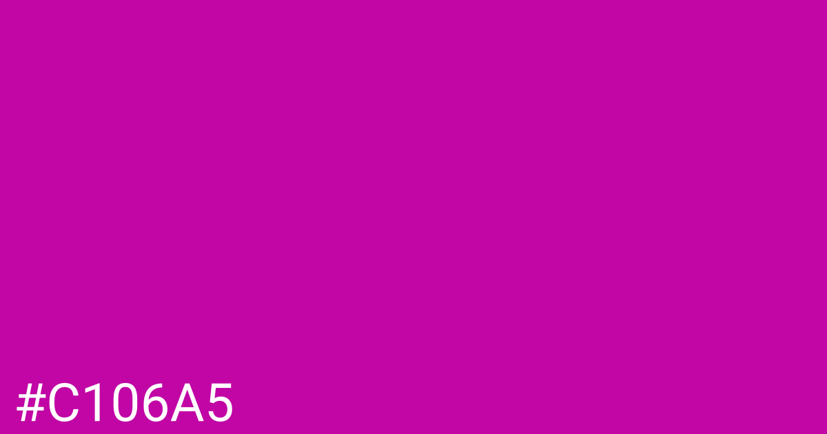 Hex color #c106a5 graphic