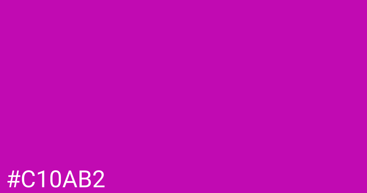 Hex color #c10ab2 graphic