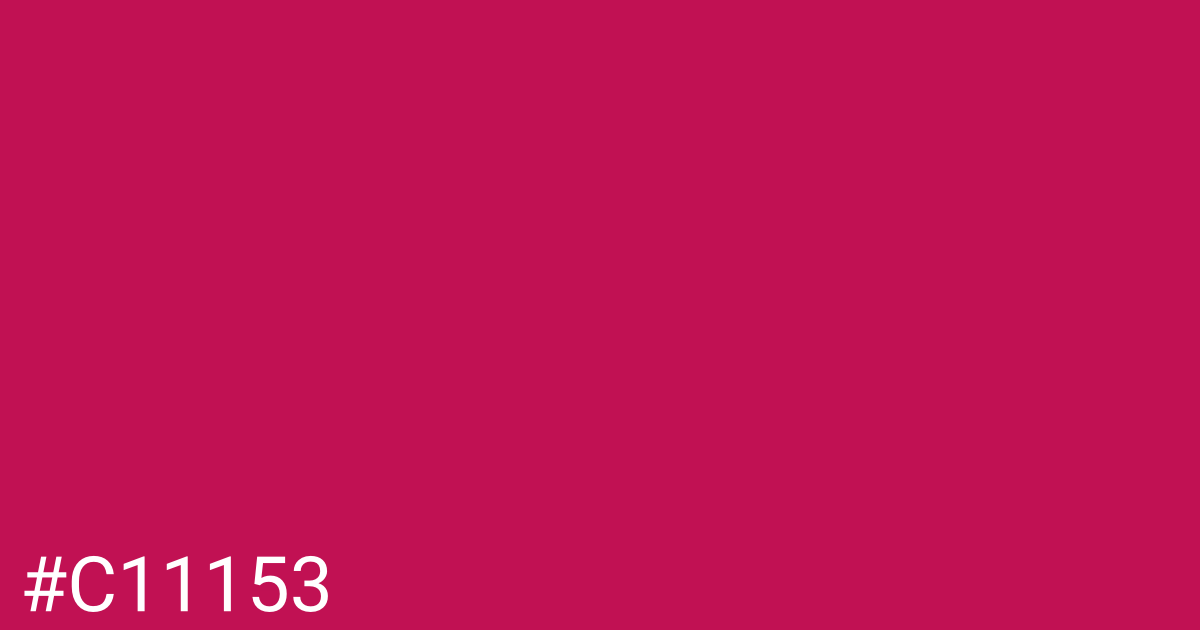 Hex color #c11153 graphic