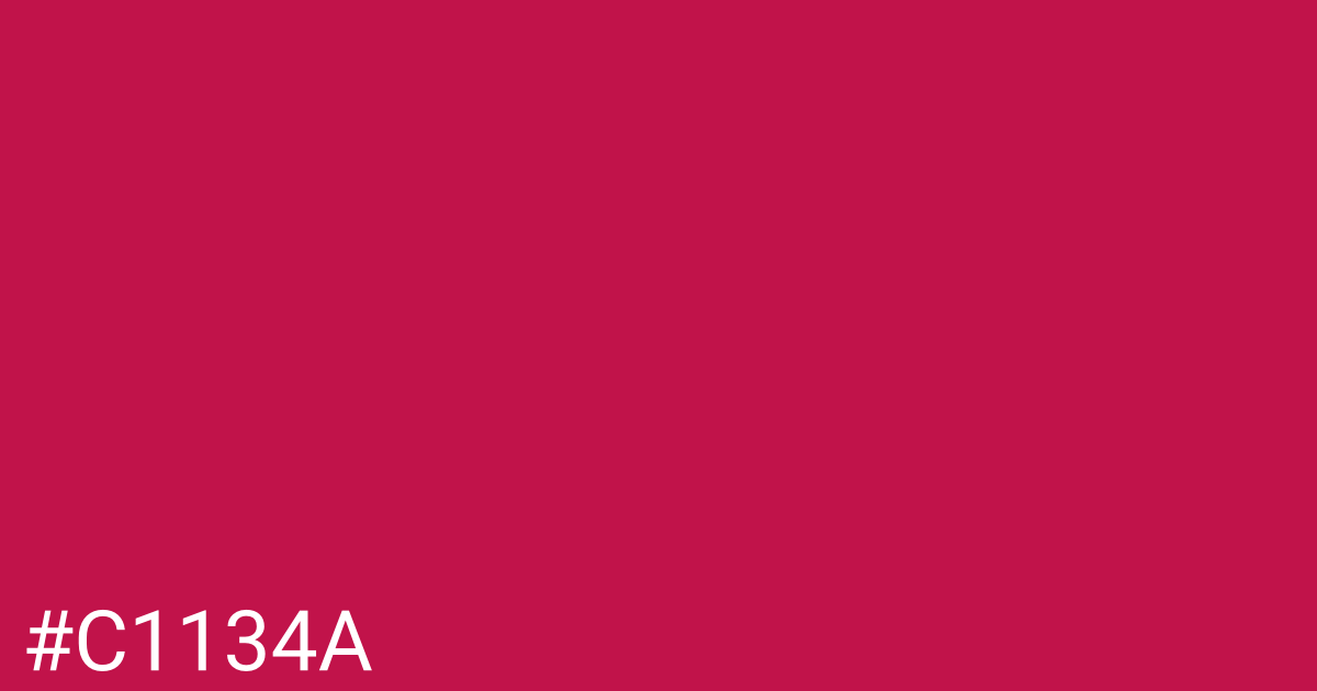 Hex color #c1134a graphic