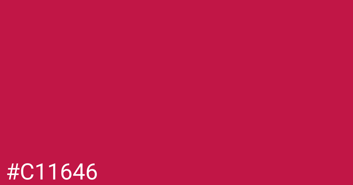 Hex color #c11646 graphic