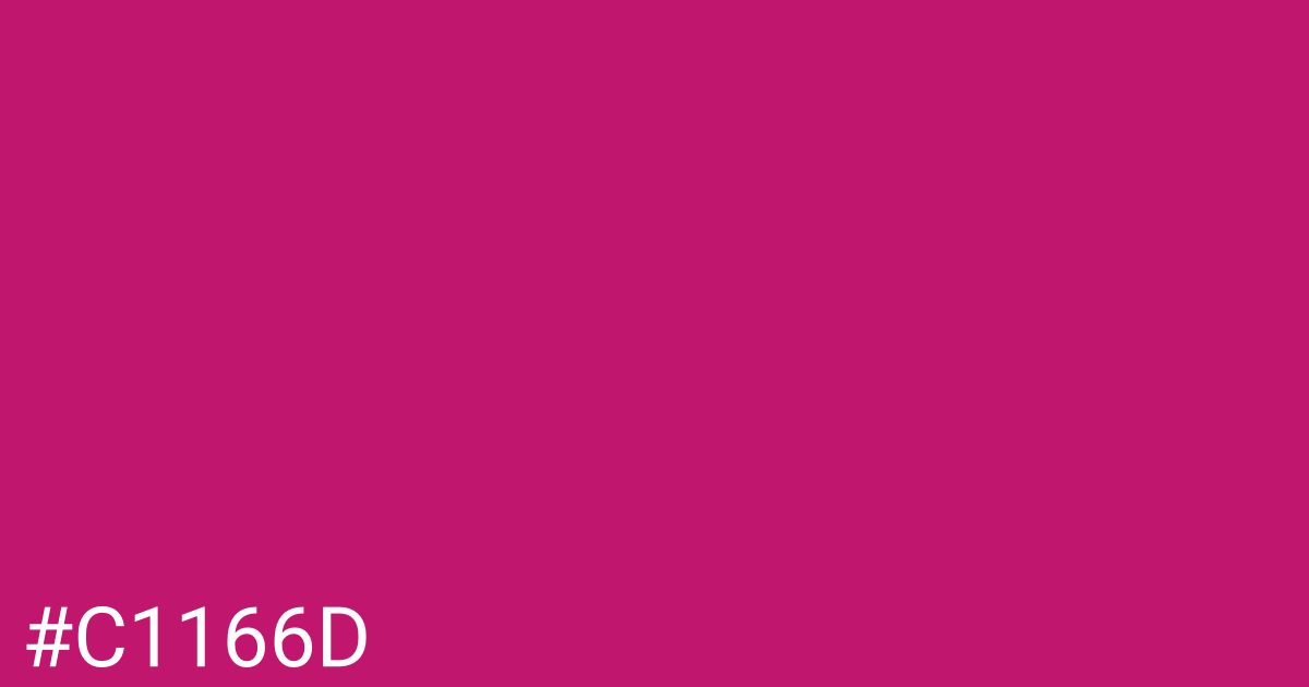 Hex color #c1166d graphic